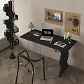 Modern Desk and Chair Combination Desk and Chair Study Table 3d model