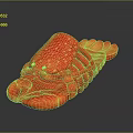 Red Lobster Shaped Slippers With Glossy Finish And Fun Design For Kids