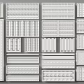 Modern Grille Lamp Office Ceiling Lamp 3d model