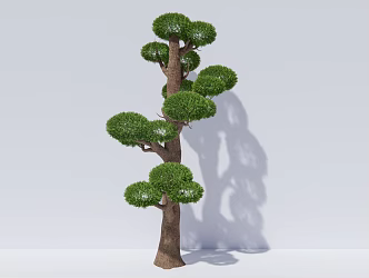 modern trees butt ash arbor plants 3d model