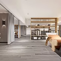 Modern Beauty Hair Salon Interior With Reception Desk Styling Chairs Mirrors And Sofa