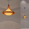 Modern Geometric Chandelier Design With Warm Light And Layered Structure For Home Interior