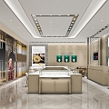 Light Luxury Jewelry Store People's Gold 3d model