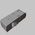 Worn Out Camper Trailer With Roof Equipment Windows Hitch And Storage Box