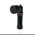 Industrial Metal Mechanical Component With Cylindrical Body Curved Structure And Textured Surface