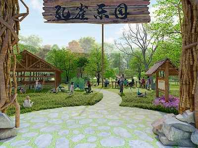 New Chinese Zoo Peacock Paradise model