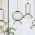 Modern Minimalist Pendant Lights With Fabric Shades For Indoor Warm Lighting Decor