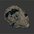 Coastal Island Landscape With Cliff Fortress And Ocean Shoreline View