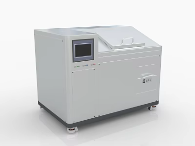 Modern Commercial Equipment With Digital Display Control Panel And Storage Drawer 3d model