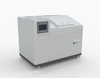 Modern Commercial Equipment With Digital Display Control Panel And Storage Drawer 3d model