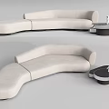 Modern Special-Shaped Sofa Multi-Person Sofa Curved Sofa 3d model