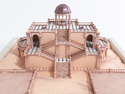 European-style castle model