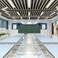 Modern classroom science and technology classroom 3d model