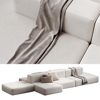 hay Mags modern module multiplayer sofa 3d model