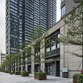 Modern High Rise Buildings With Glass Facades And Balcony Designs In Urban Skyline