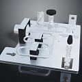 Modern universal coupling metal device universal joint link coupler coupling 3d model