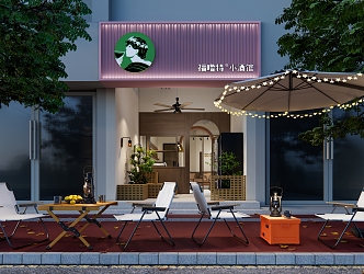 Modern Cafe Coffee 3d model