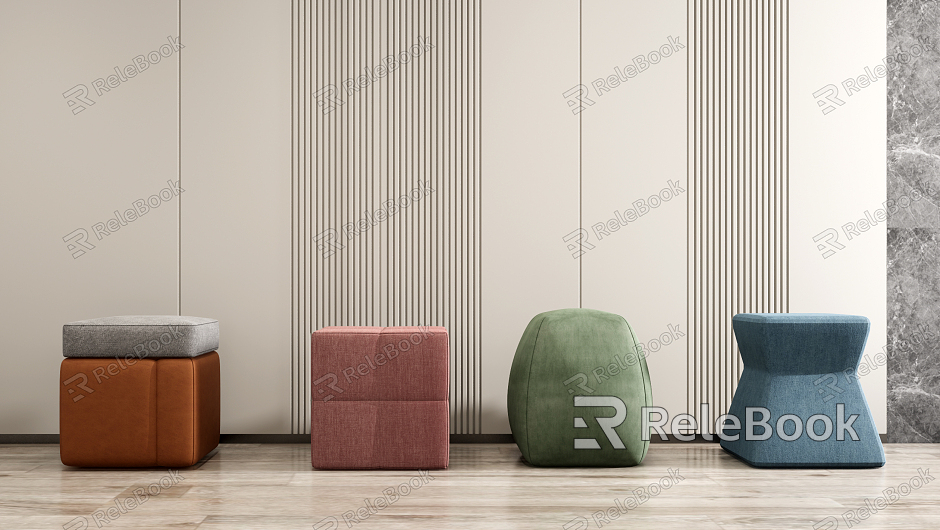 Modern sofa stool pedal stool combination model