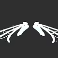 Game And Movie Character With White Symmetric Wings And Mythical Design