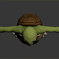 Turtle Cartoon Turtle Snapping Turtle Chickbill Turtle Reptile Cold Blooded Animal Reptile Class 3d model
