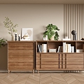 Minimale Style Cabinet Whole Cabinet Sideboard Cabinet Balcony Cabinet Locker Entrance Cabinet 3d model