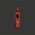 Vintage Red Gas Pump Model With Round Dial On Top And Side Label