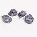 Natural Purple Stone and Wood Pieces for Decorative Home Decoration Use