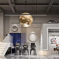 Modern Hair And Beauty Salon Interior Design With Stylish Mirrors Chairs And Pendant Lights