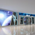 Modern KTV Interior Design With LED Lights Sofa Seating And Music Equipment