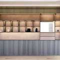Modern Wooden Display Shelving with Multiple Compartments Countertop and Lighting for Showcasing Decor and Books