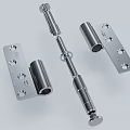 Stainless Steel Door Hinge With Smooth Surface And Multiple Mounting Holes 3d model