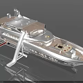 Luxury Yacht Water Transport With Spacious Deck Slide And Modern Leisure Design