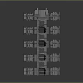 Complex Industrial Mechanical Structure Featuring Metal Components And Engineering Framework Design