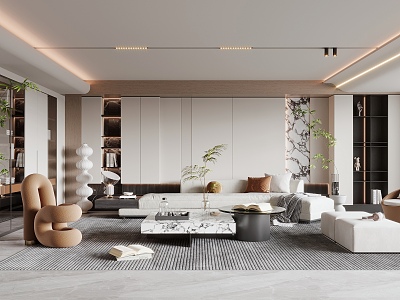 modern living room model