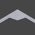 Modern Gray Stealth Unmanned Aerial Vehicle With Long Wing And Flat Body Design