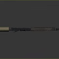 Modern Tactical Rifle with Black and Tan Finish Scope Rail System Grip and Stock Design