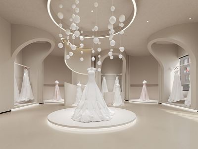 Modern Bridal Shop 3d model