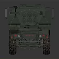 Green Military Truck With Six Wheeled Design For Heavy Duty Transportation