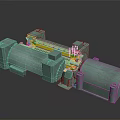 Heavy Duty Industrial Equipment Featuring Steel Rollers and Robust Metal Frame for Manufacturing Processes