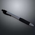 Black And White Ballpoint Pen With Ergonomic Rubber Grip For Daily Writing