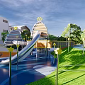 Children's play area SU model 3d model