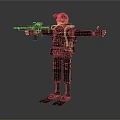Game Movie Character in Black Tactical Gear With Helmet Rifle And Flippers