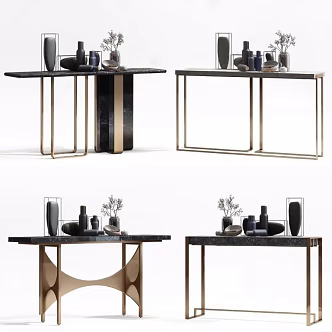 End View Desk 3d model