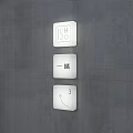 Modern signboard shop side move 3d model