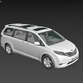 White Family MPV Car Side View With Spacious Windows And Alloy Wheels