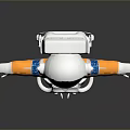 Game Movie Character Astronaut In White Helmet And Orange Spacesuit Arms Outstretched