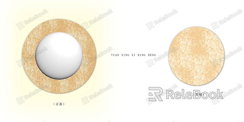 Orange series round ceiling lamp model