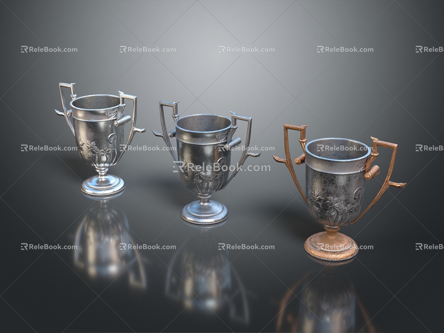 Modern Trophy Antique Trophy 3d model