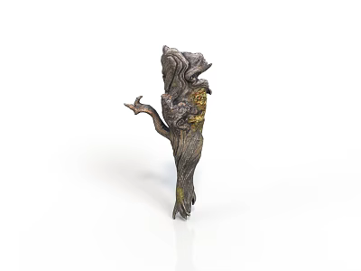 Decorative Tree Branch Sculpture With Textured Bark And Artistic Natural Details 3d model