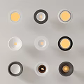 Modern Downlights And Spotlights With Various Designs And Color Options For Home Lighting